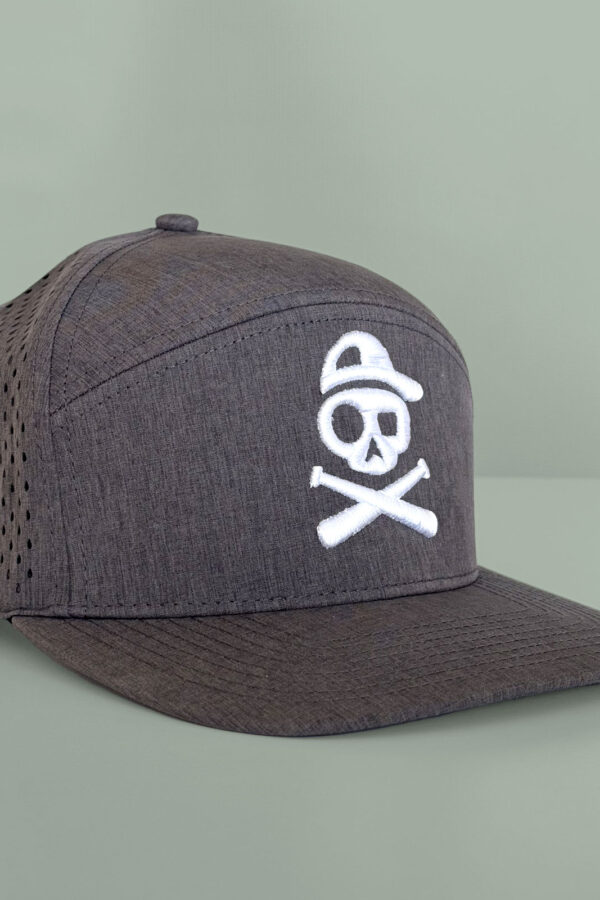 Charcoal Skull and Cross Bats Hat